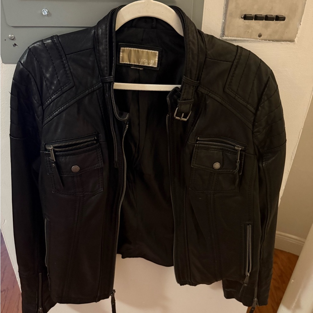 Michael Kors Black Leather Jacket